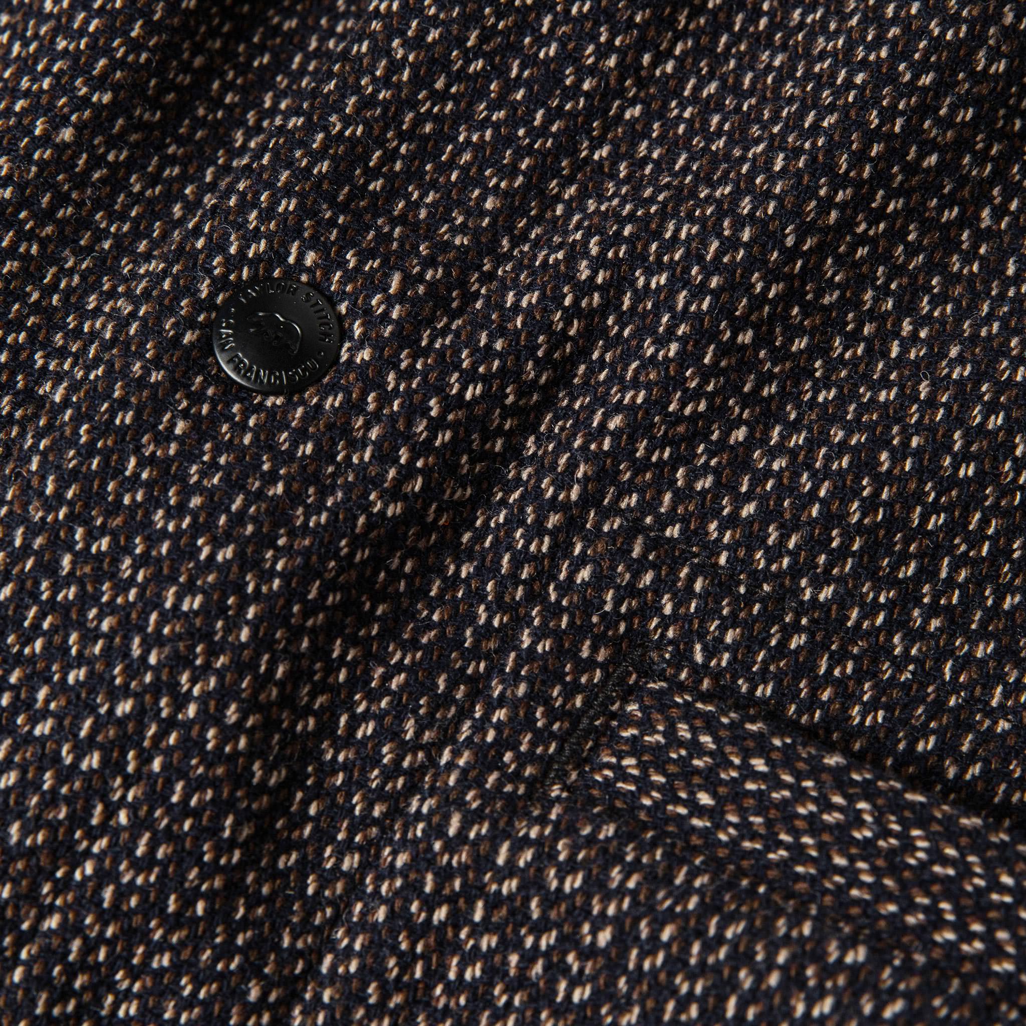 material shot of fabric detail, Outerwear by Taylor Stitch