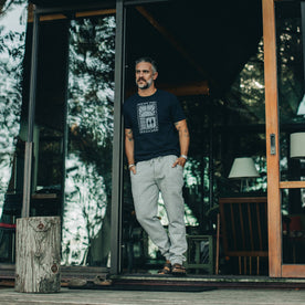 The Heavy Bag Tee in Retro Block Print - featured image