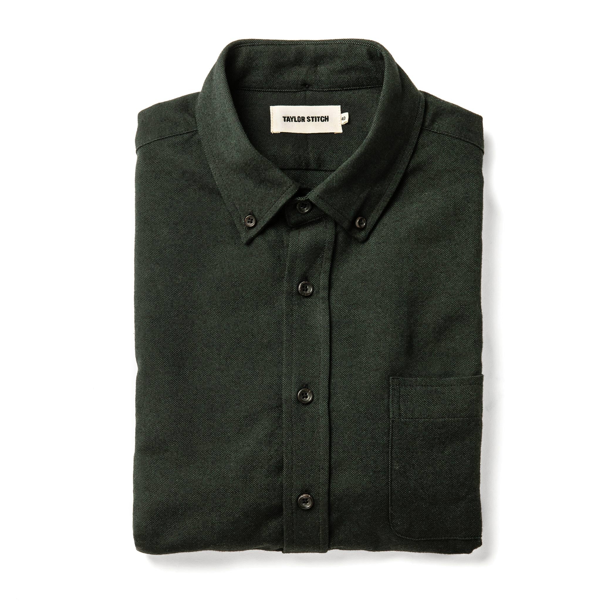 The Jack in Brushed Forest Oxford: Featured Image, Wovens by Taylor Stitch