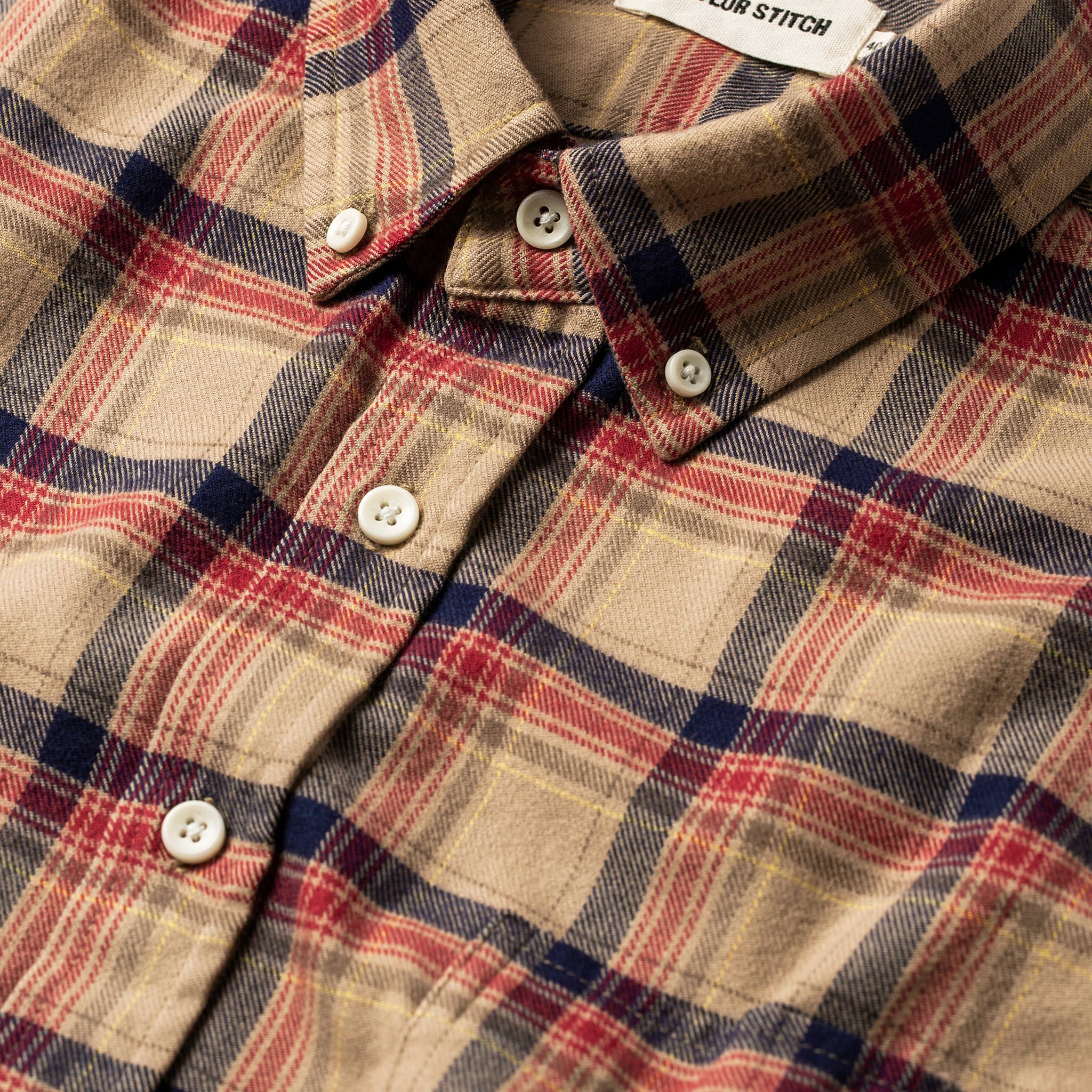 material shot of collar, Wovens by Taylor Stitch
