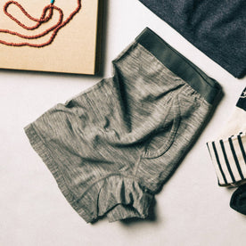 flatlay of boxer with other accessories