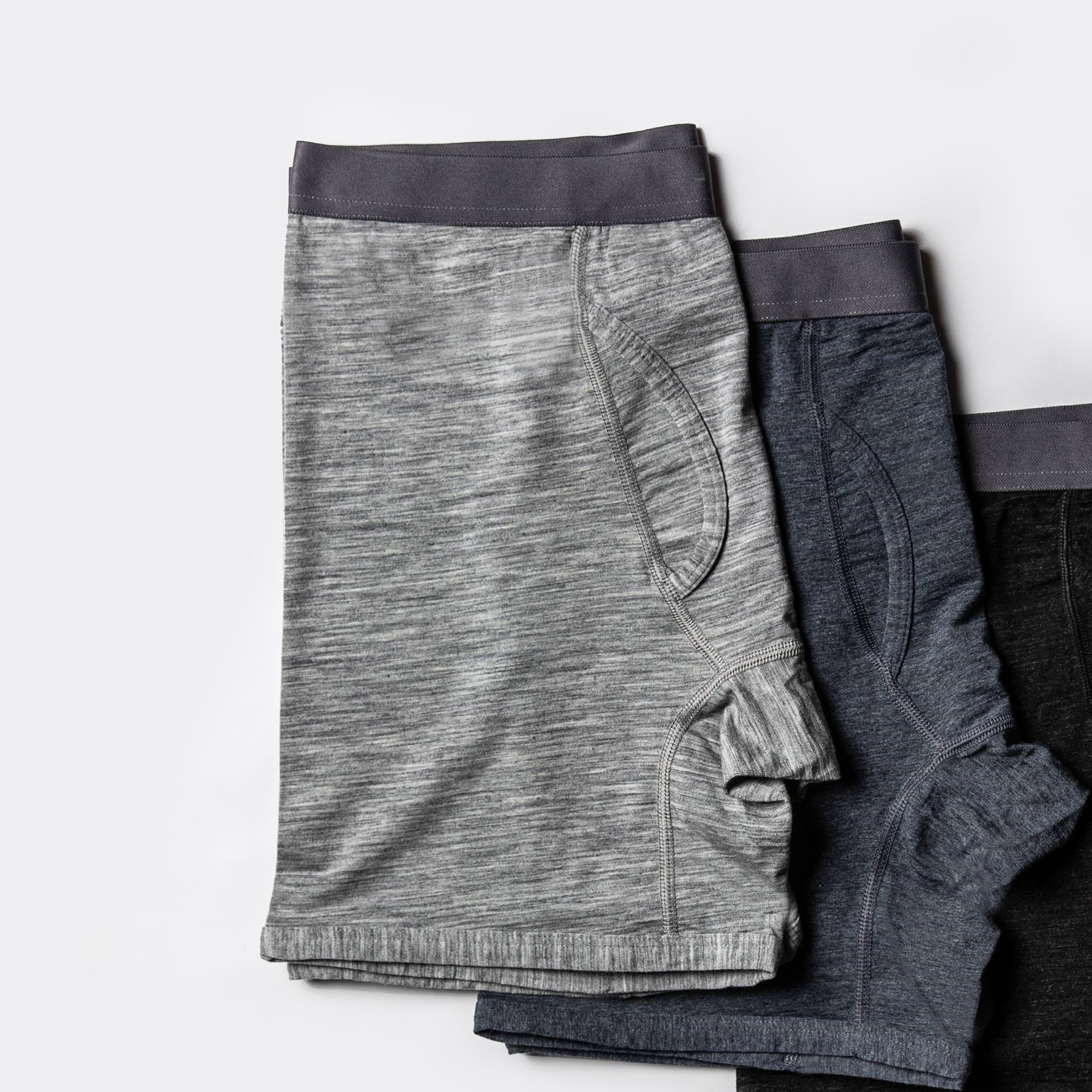 flatlay of our three merino boxers, Accessories by Taylor Stitch