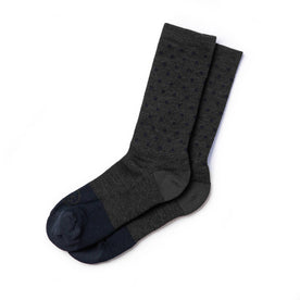 The Merino Sock in Charcoal Dot: Featured Image