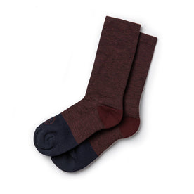 The Merino Sock in Maroon: Featured Image
