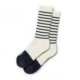 The Merino Sock in Natural Stripe - featured image