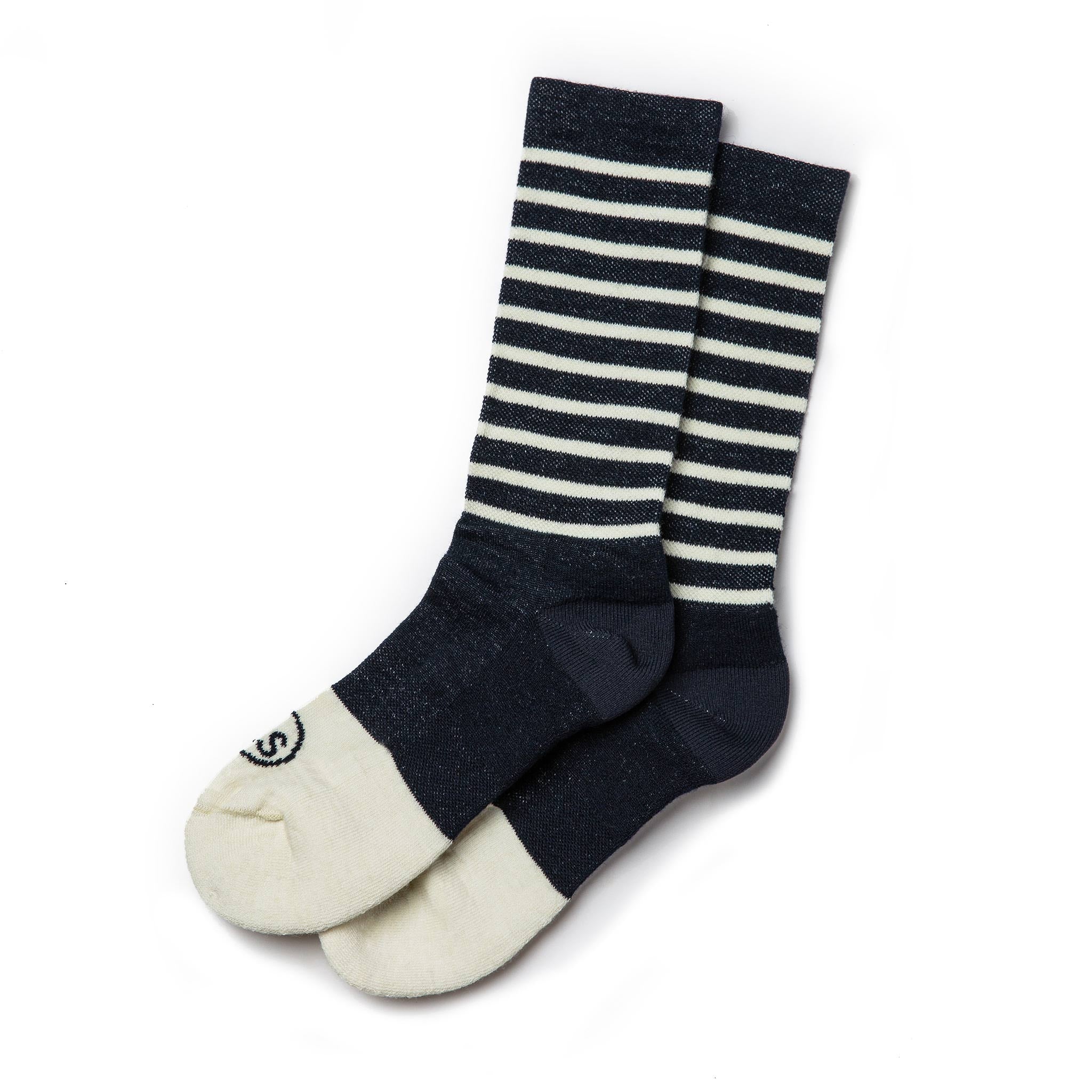 The Merino Sock in Navy Stripe: Featured Image, Accessories by Taylor Stitch