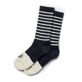 The Merino Sock in Navy Stripe - featured image