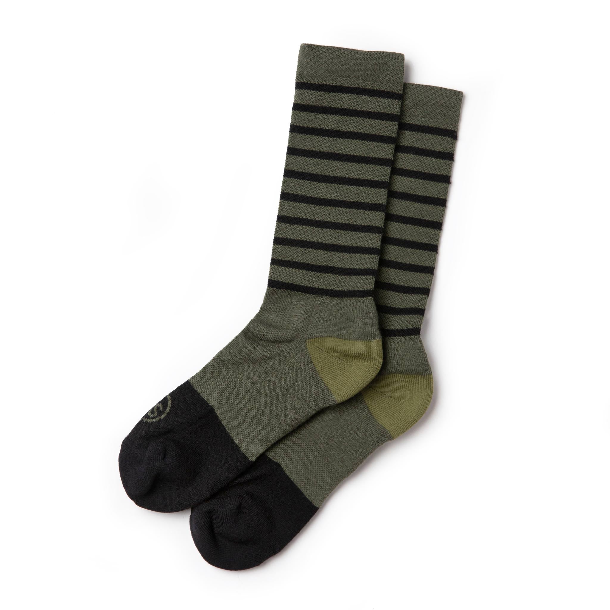 The Merino Sock in Olive Stripe: Featured Image, Accessories by Taylor Stitch