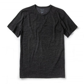 The Merino Tee in Heather Black: Featured Image