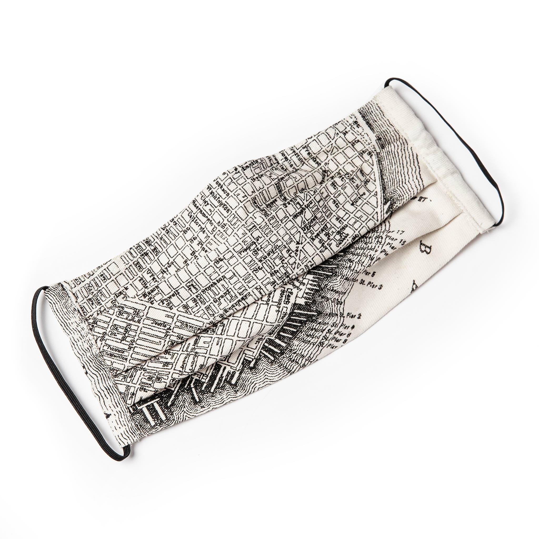 The Pleated Mask in SF Map Print: Featured Image, Accessories by Taylor Stitch