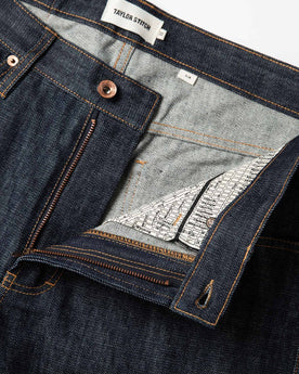 material shot of map pocket, Bottoms by Taylor Stitch