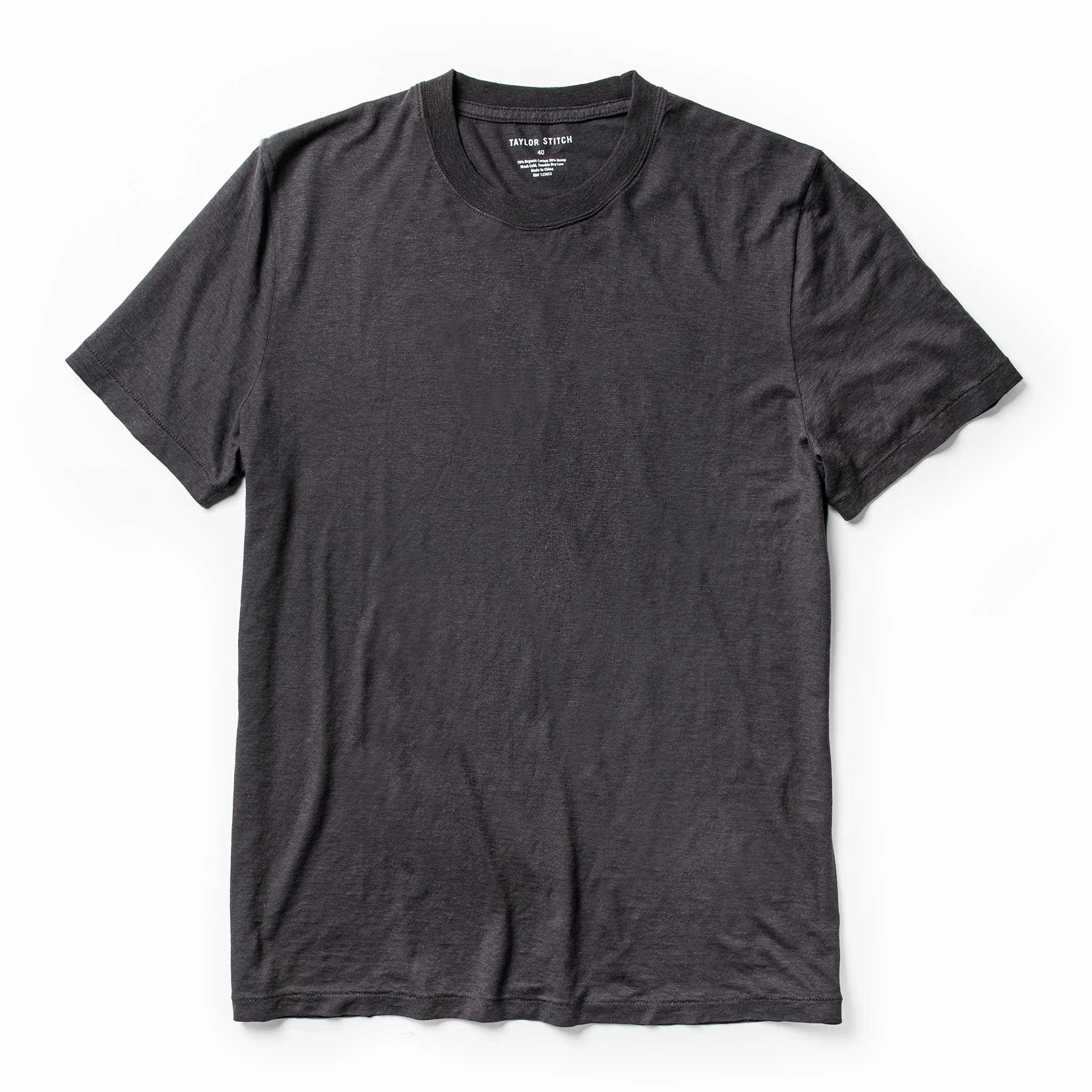 The Cotton Hemp Tee in Charcoal - Men's Hemp T-Shirts | Taylor Stitch