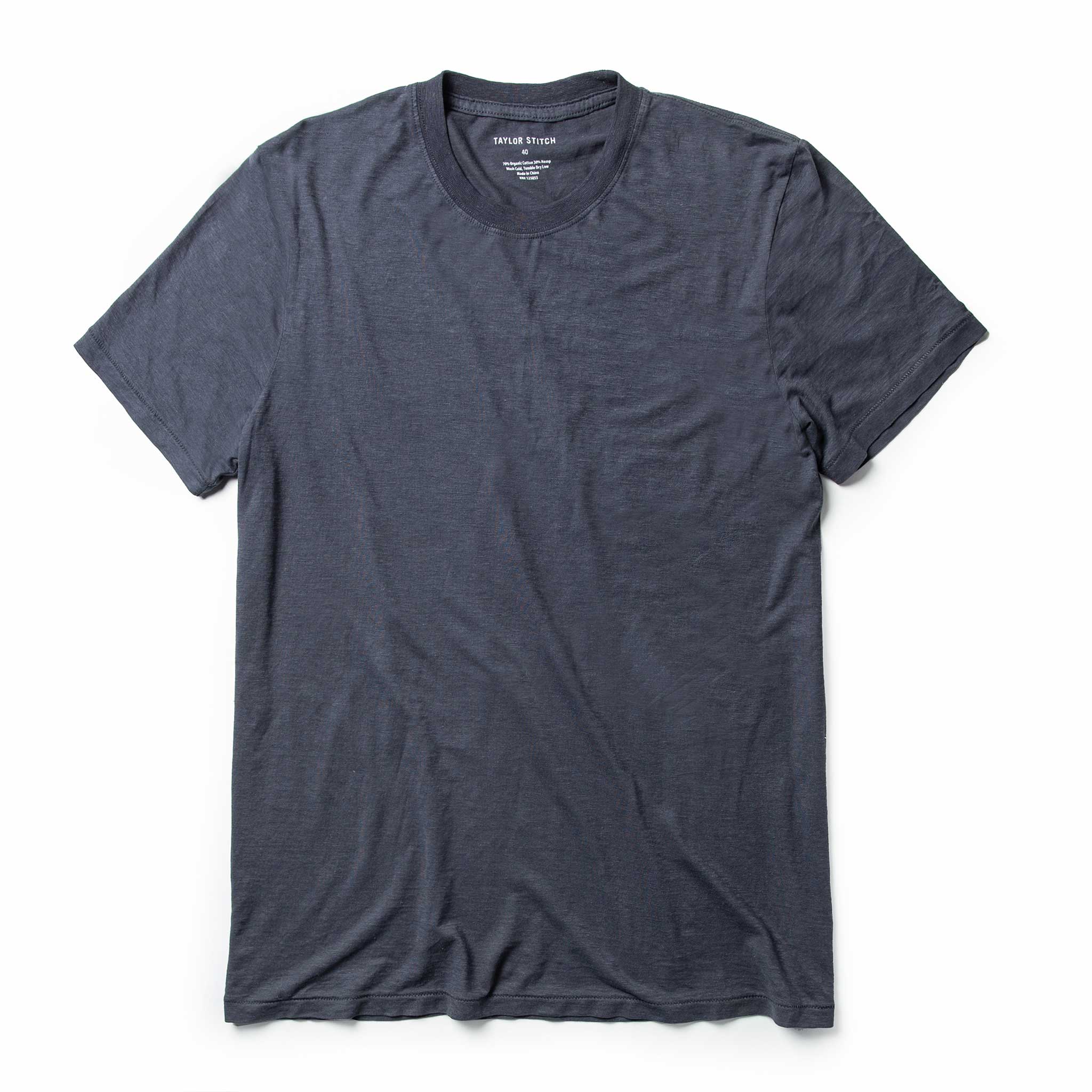 The Cotton Hemp Tee in Navy: Featured Image, Knits by Taylor Stitch
