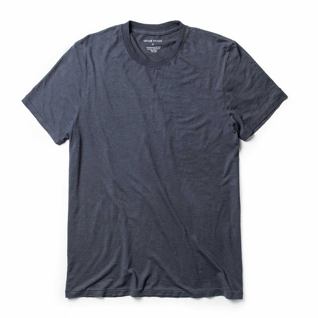 The Cotton Hemp Tee in Navy - Men's Hemp T-Shirts | Taylor Stitch
