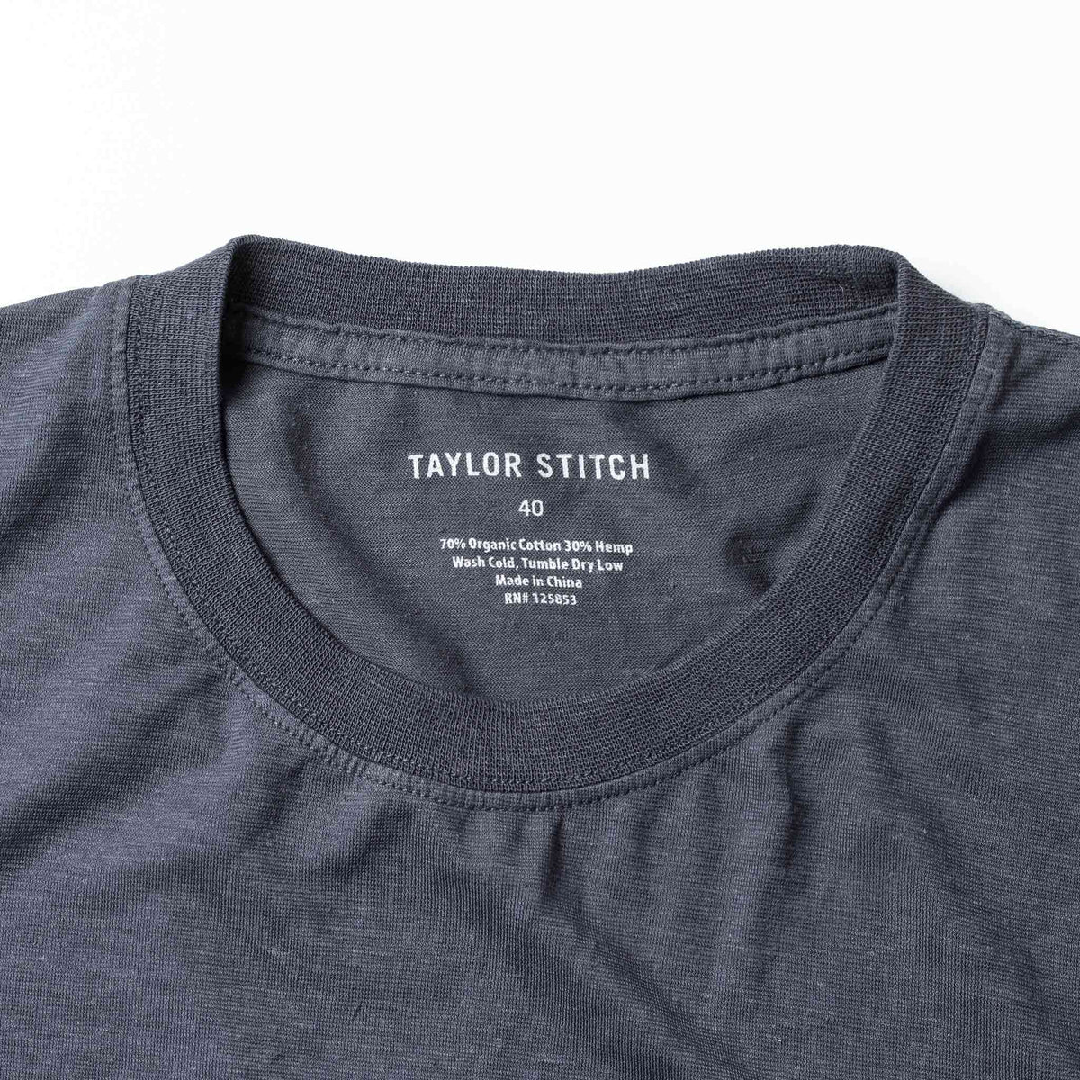 The Cotton Hemp Tee in Navy - Men's Hemp T-Shirts | Taylor Stitch