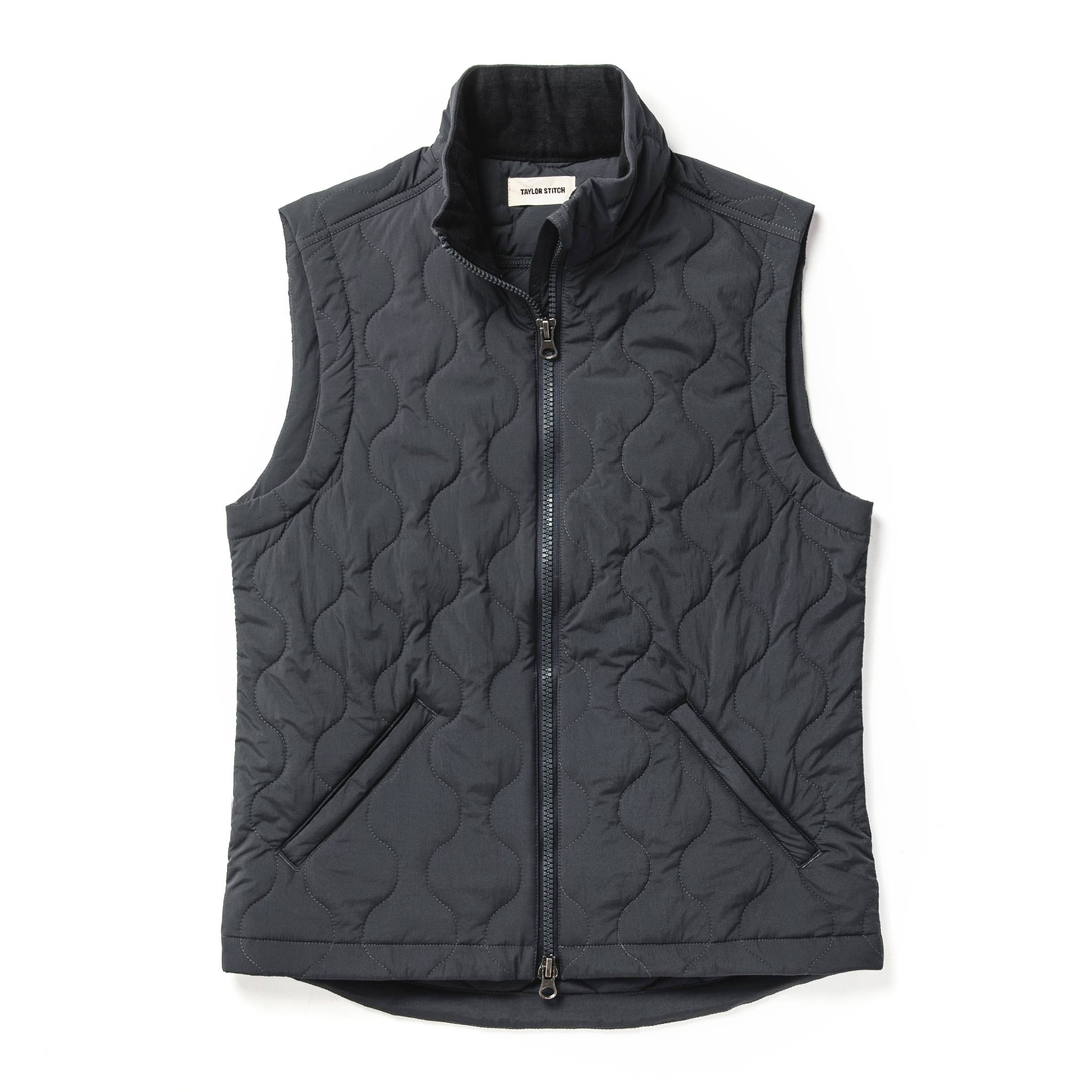 The Vertical Vest in Charcoal: Featured Image, Outerwear by Taylor Stitch