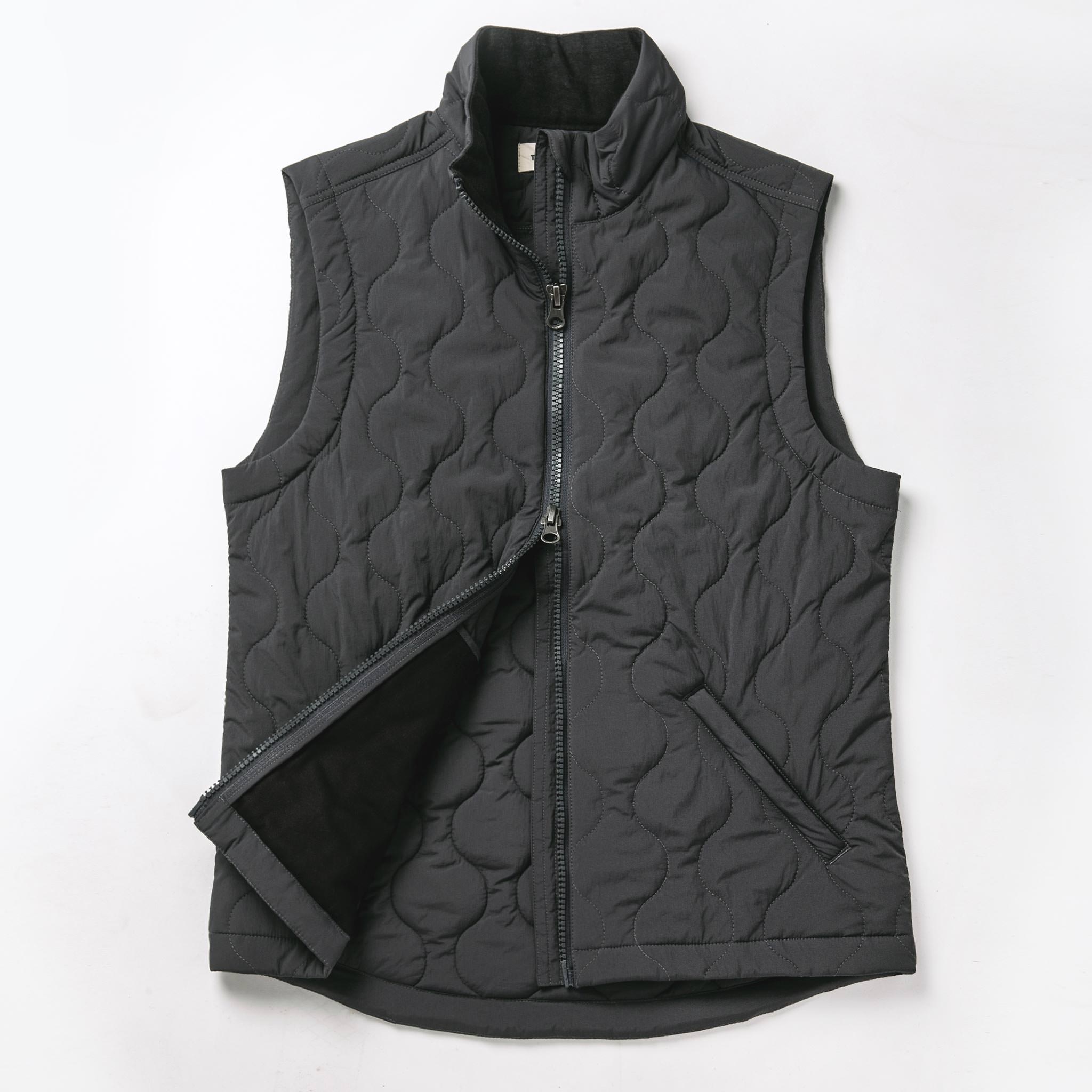 flatlay of vest, Outerwear by Taylor Stitch