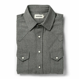 The Western Shirt in Olive Melange - featured image