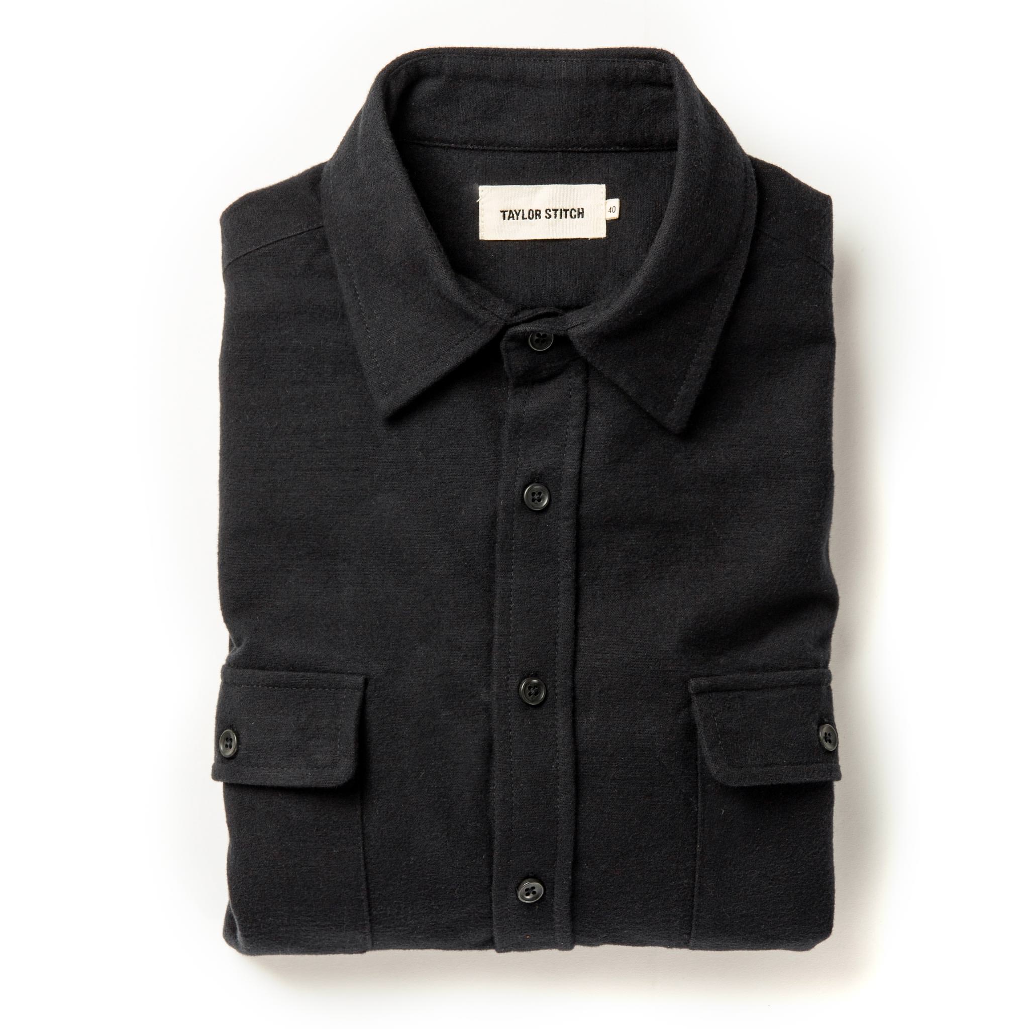 The Yosemite Shirt in Black: Featured Image, Wovens by Taylor Stitch