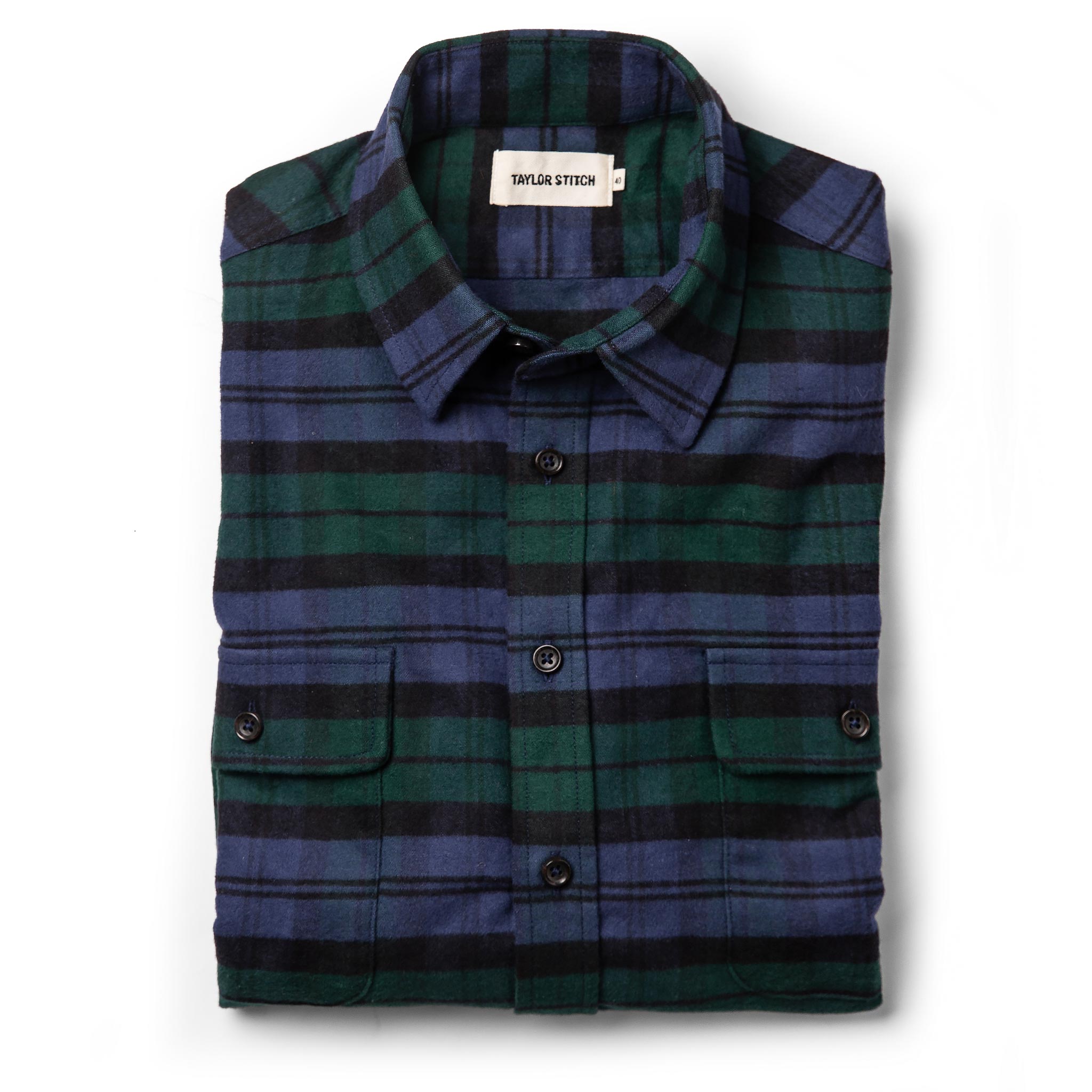 The Yosemite Shirt in Blackwatch Plaid: Featured Image, Wovens by Taylor Stitch