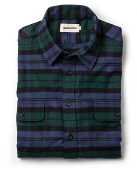 The Yosemite Shirt in Blackwatch Plaid: Featured Image, Wovens by Taylor Stitch