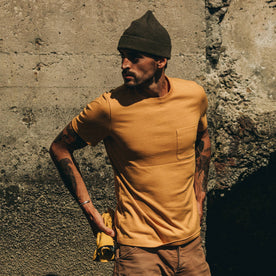 The Heavy Bag Tee in Saffron - featured image