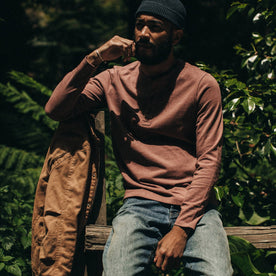 The Heavy Bag Henley in Burgundy - featured image