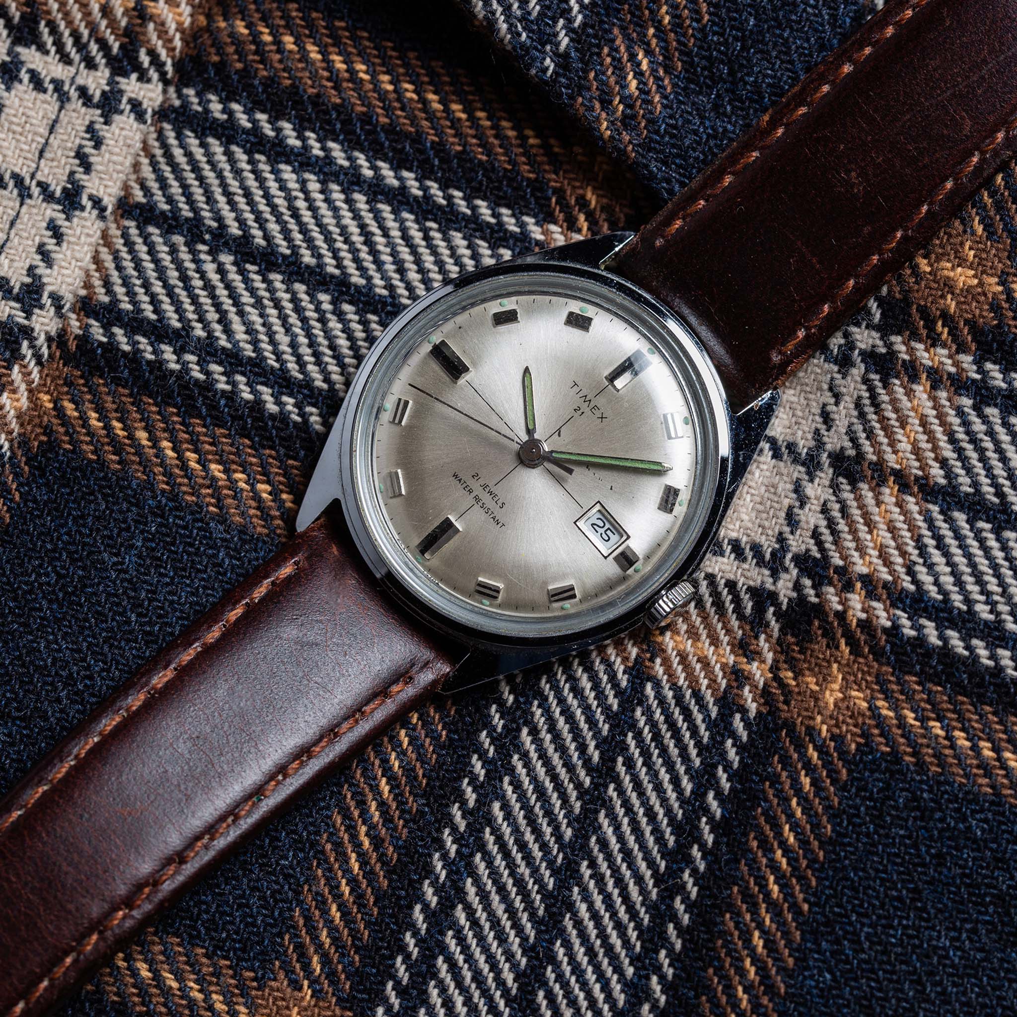 editorial image of The 1970 Timex 21, Accessories by Taylor Stitch