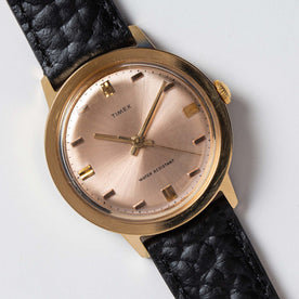 material shot of the watchface on The 1972 Timex Marlin Gold