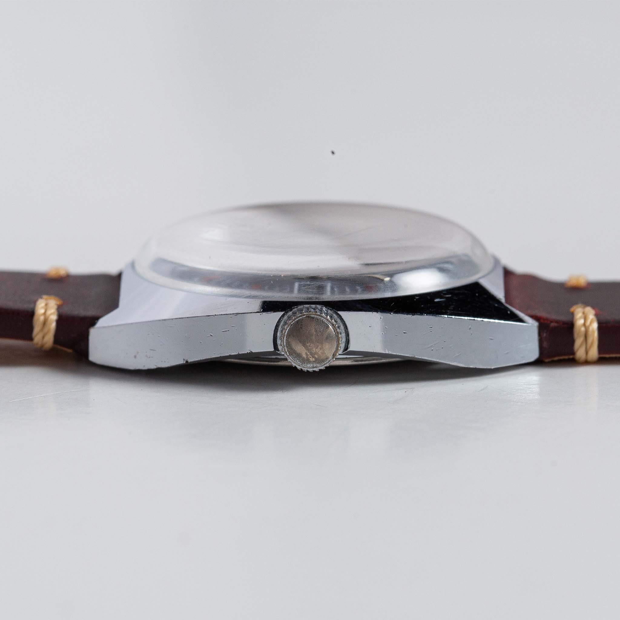 material shot of the side of The 1973 Timex Marlin, Accessories by Taylor Stitch