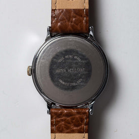 flatlay of the 1977 Timex Marlin, shown from the back