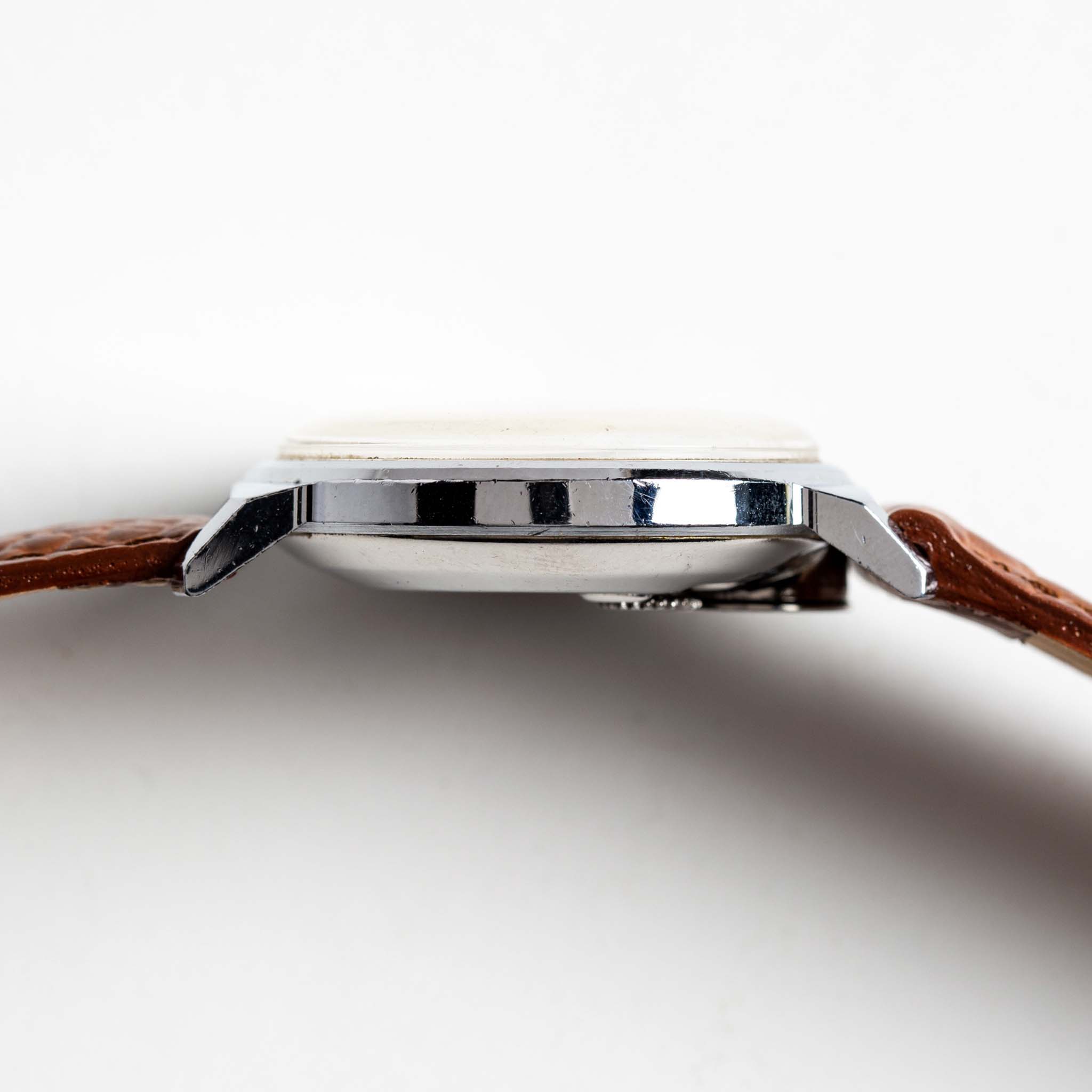 material shot of the side of The 1964 Timex Electric, Accessories by Taylor Stitch