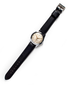 flatlay of the 1957 Timex Marlin Cub Scout, Accessories by Taylor Stitch