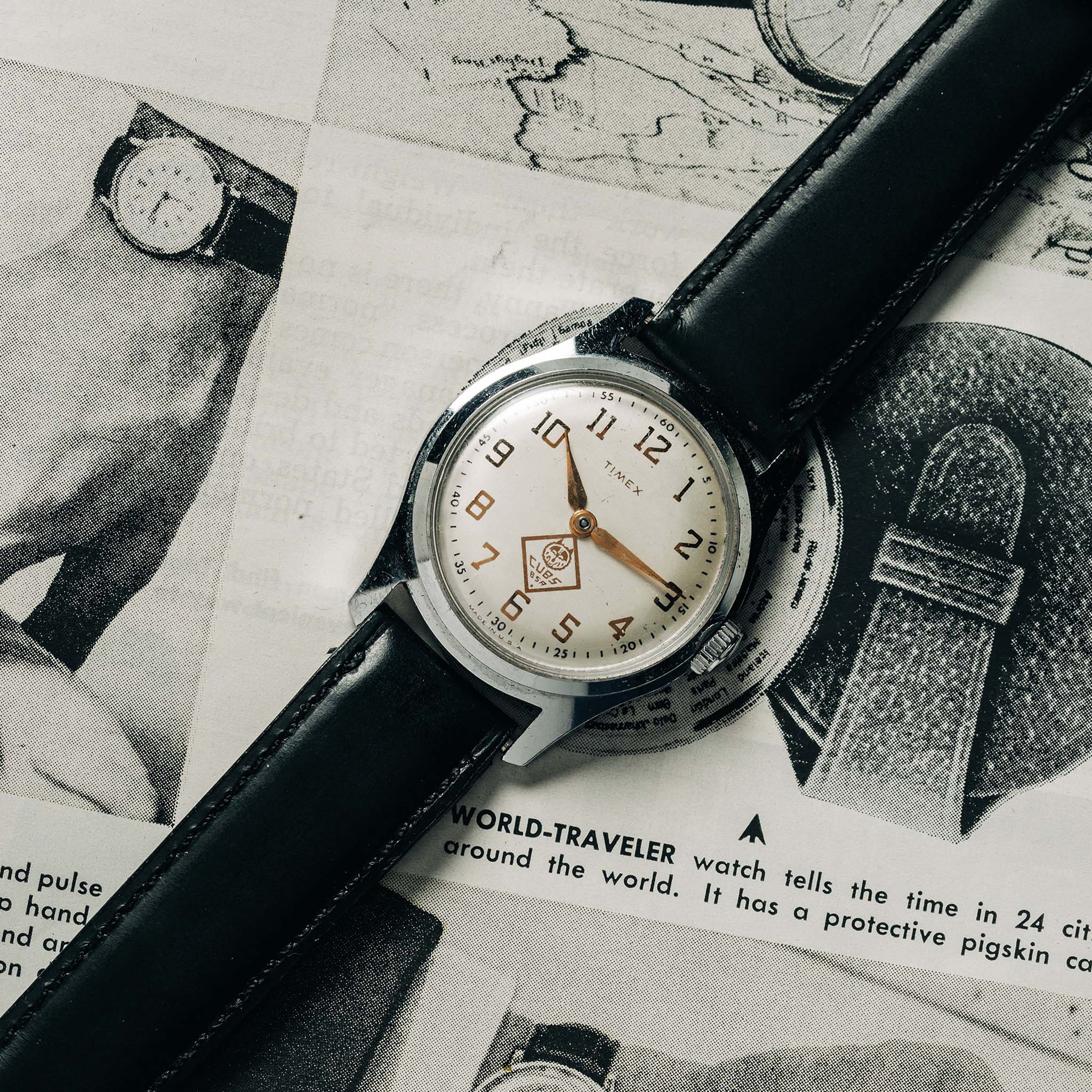 editorial image of 1957 Timex Marlin Cub Scout, Accessories by Taylor Stitch