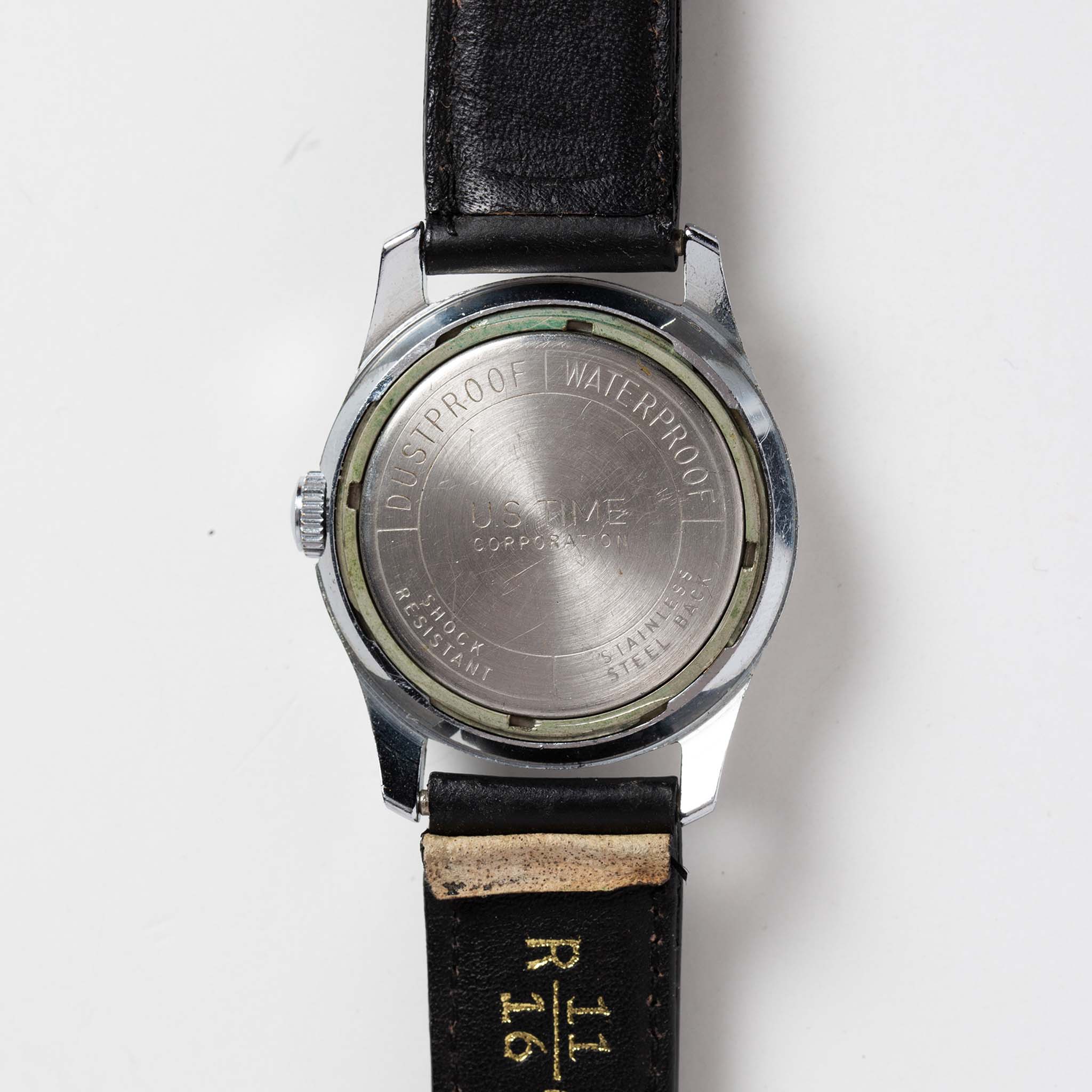 editorial image of the back of 1957 Timex Marlin Cub Scout, Accessories by Taylor Stitch
