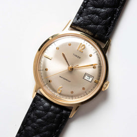 material shot of the watch face of The 1975 Timex Marlin "Dot Dash", Accessories by Taylor Stitch