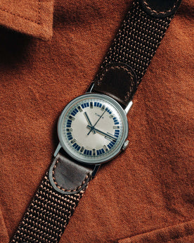 editorial image for The 1974 Timex Mercury Calendar Silver, Accessories by Taylor Stitch