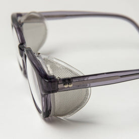 closeup shot of The Nux Safety Glasses