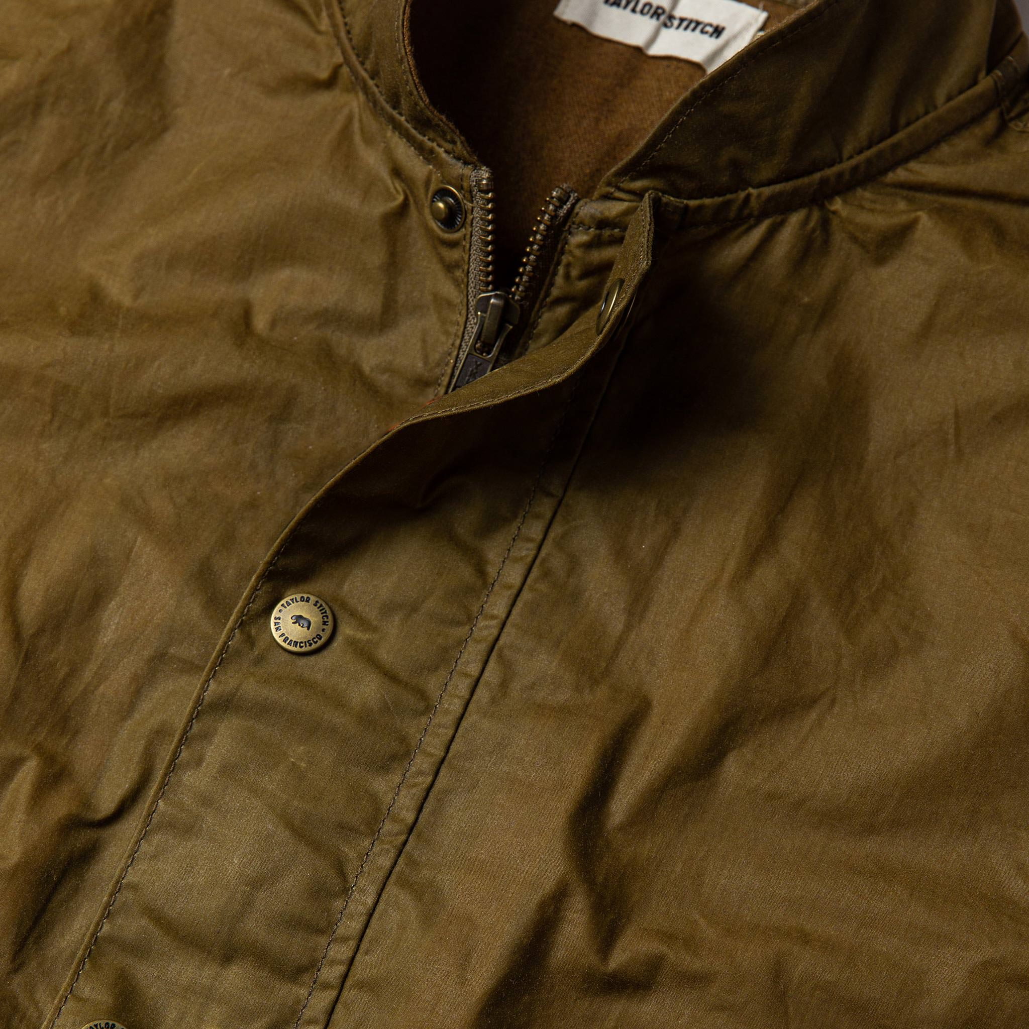 material shot of chest, Outerwear by Taylor Stitch