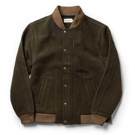 The Bomber Jacket in Olive Wool: Featured Image