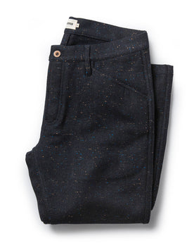 The Camp Pant in Navy Donegal Herringbone: Featured Image, Bottoms by Taylor Stitch