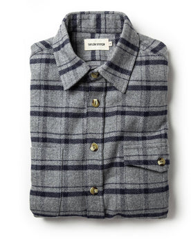 The Crater Shirt in Ash Plaid: Featured Image, Wovens by Taylor Stitch