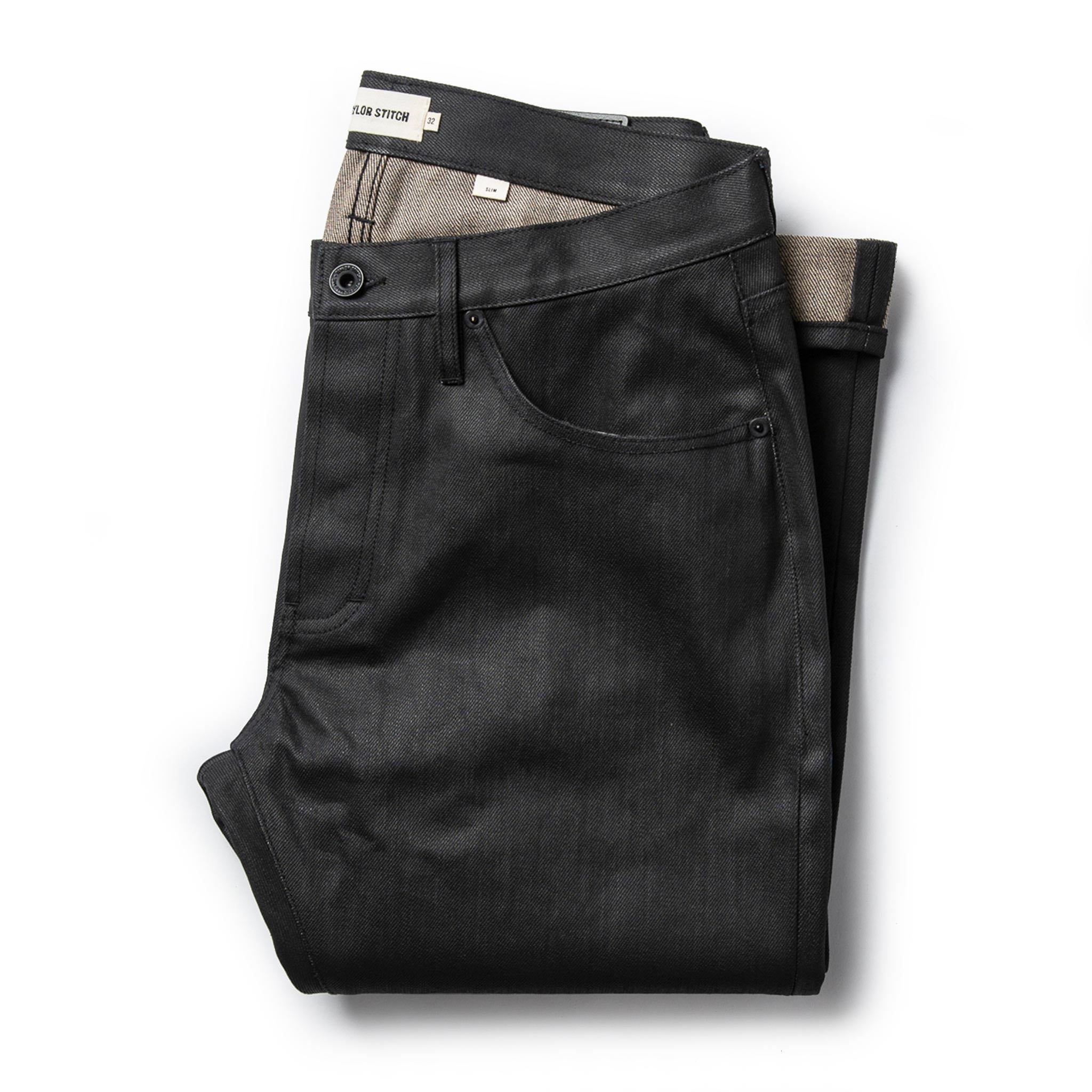 The Slim Jean in Black Over-dye Selvage: Featured Image, Bottoms by Taylor Stitch
