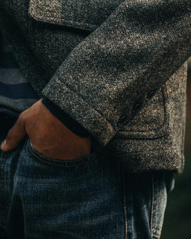 The Gibson Jacket in Charcoal Birdseye Wool: Alternate Image 12, Outerwear by Taylor Stitch
