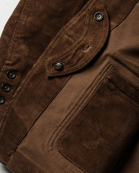 material shot of interior detail, Outerwear by Taylor Stitch