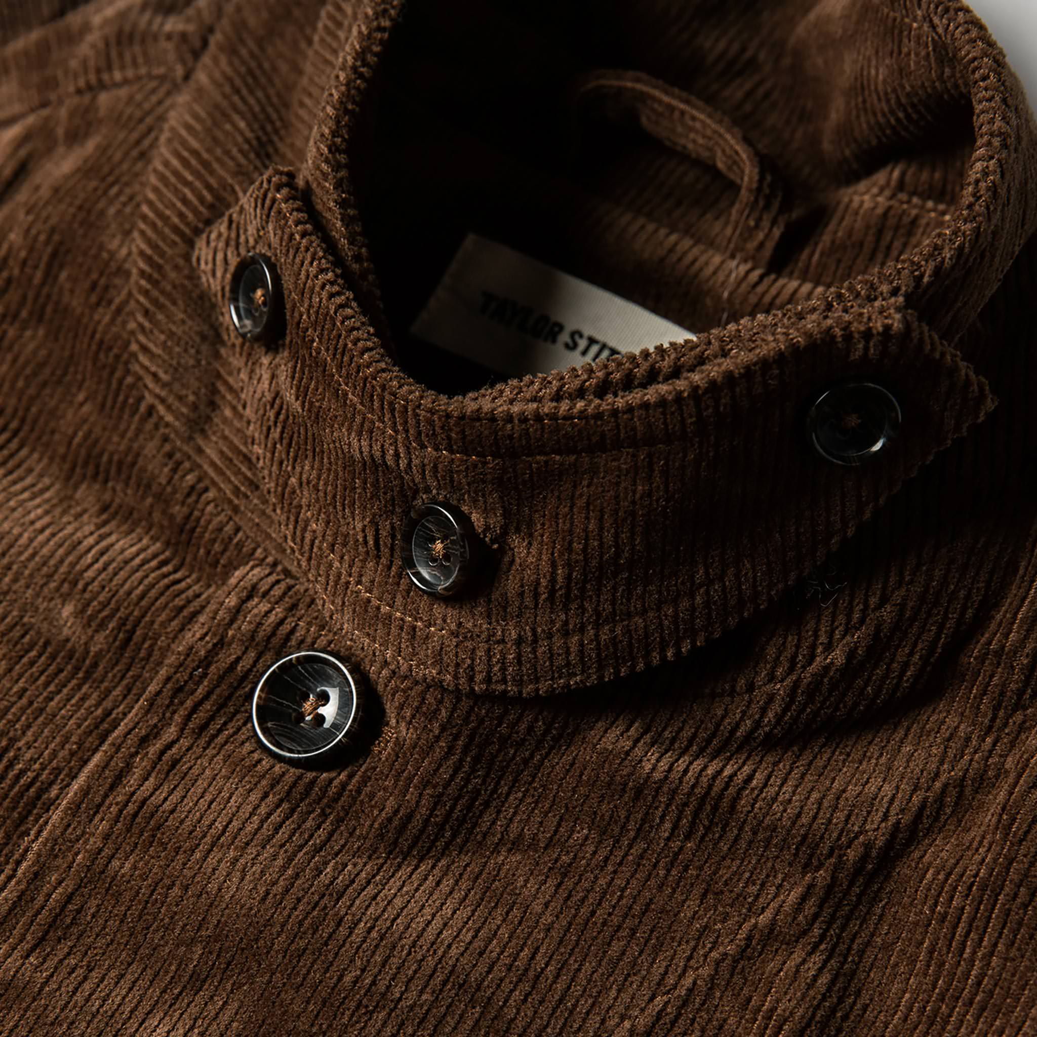 collar material shot, Outerwear by Taylor Stitch