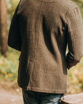 The Gibson Jacket in Olive Herringbone Wool: Alternate Image 11, Outerwear by Taylor Stitch