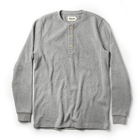 The Heavy Bag Waffle Henley in Ash - featured image