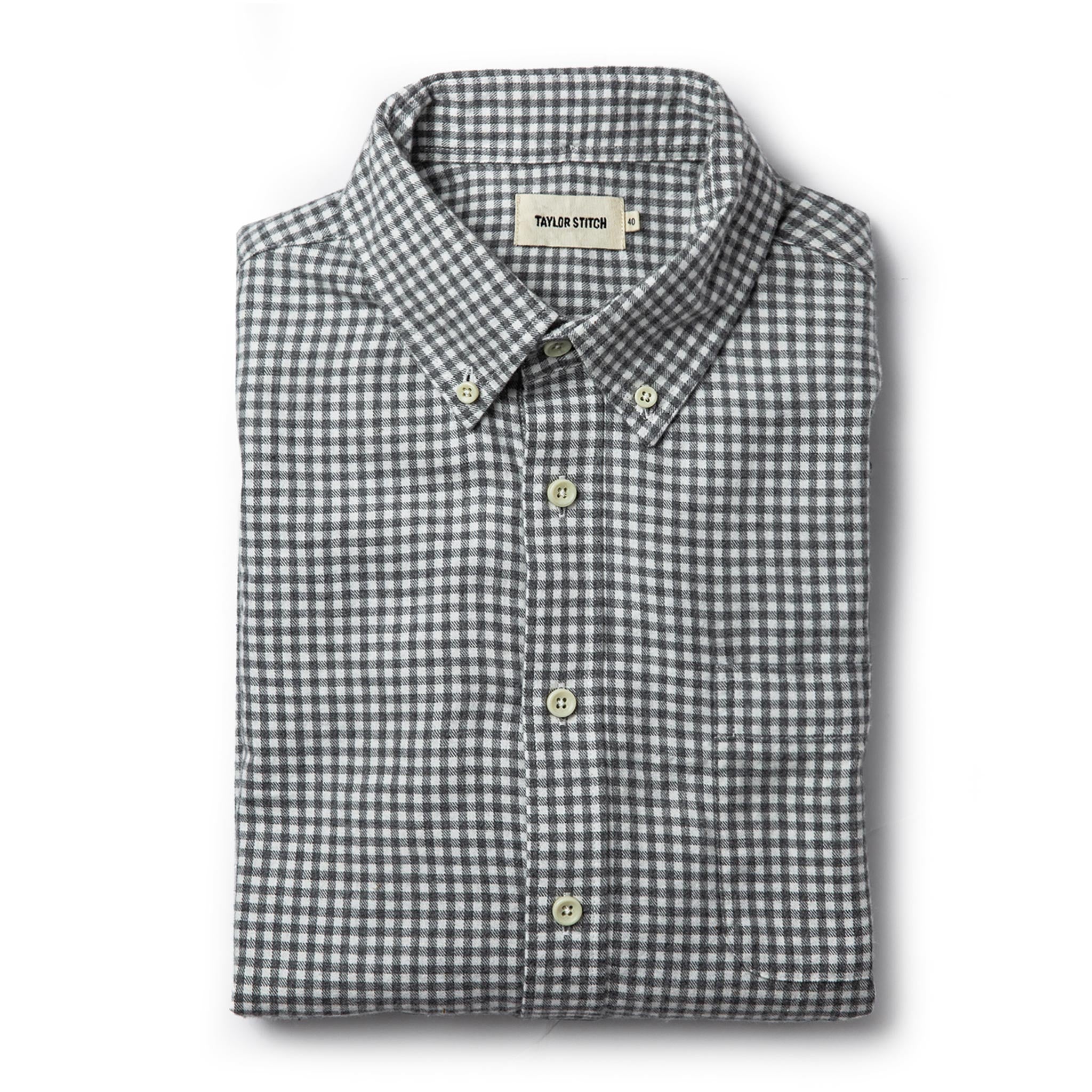 The Jack in Brushed Ash Gingham: Featured Image, Wovens by Taylor Stitch