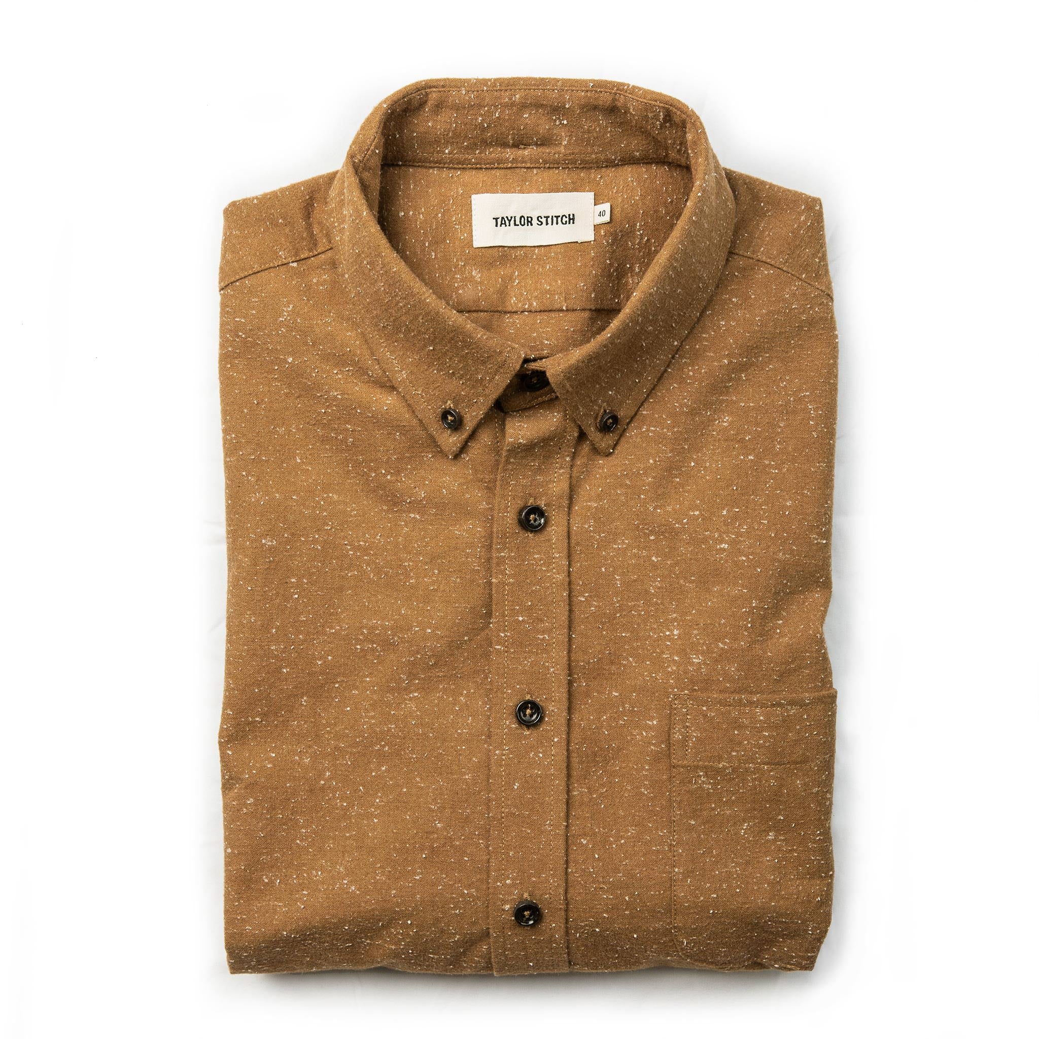 The Jack in British Khaki Donegal: Featured Image, Wovens by Taylor Stitch